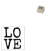 LOVE モダン動揺してタイポグラフィワードアート ラバースタンプ (押印)