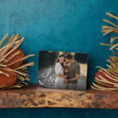 LOVE モダン Family エレガント Photo Keepsake フォトプラーク (側面)