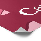 LOVE モダン Jigsawピース名前をカスタムする画像 ポスター (角)