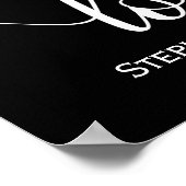 Love モダン Krighthic Script Poster ポスター (角)