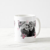 LOVE モダン Valentine's Dayの写真カスタム集 コーヒーマグカップ (正面右)
