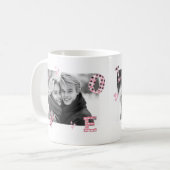 LOVE モダン Valentine's Dayの写真カスタム集 コーヒーマグカップ (正面左)