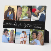 LOVE モダン YOU 6 Photo Collage手書きスクリプト フォトプラーク (側面)
