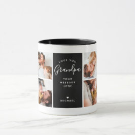 Love モダン You Grandpa/その他8-Photo Collage マグカップ