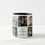 Love モダン You Grandpa/Gramps/Other 9-Photo ツートーンマグカップ<br><div class="desc">祖父モダン向けのパーソナライズされたマグカップ、「愛あなた(Grandpa/Gramps/Grampa/Grampy/Other)」と個人的なメッセージや孫や孫の名前/sの9枚の写真を掲載。こもしこ救済こ連絡が必要でカスタマイズす、下のメッセージボタンを使って下さい。</div>