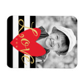 Love モダン You Photo冷蔵庫マグネット マグネット (横)