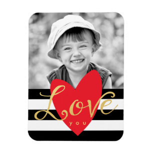 Love モダン You Photo冷蔵庫マグネット マグネット