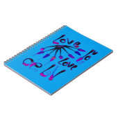 LOVE_モダンBLUE_SOかわいい ノートブック (左側)