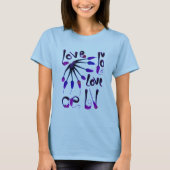 LOVE_モダンBLUE_SOかわいい Tシャツ (正面)