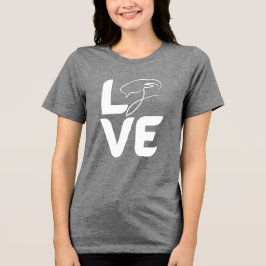LOVE ヤギ 女性用シャツ - 農場の動物が好きな人への贈り物に トライブレンドTシャツ