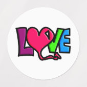 Love   ラベル (デザイン2)