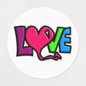 Love   ラベル (デザイン1)