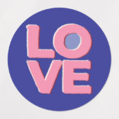 LOVE ラベル (デザイン2)