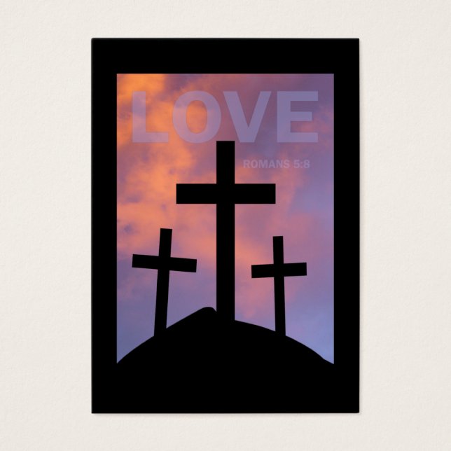 LOVE – ローマ5:8トラクトカード/ (正面)
