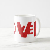 LOVE ワードマーク マグ レッド (正面右)