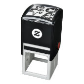 LOVE ワード アート ファブリック フォント 赤文字 セルフインキングスタンプ (商品)