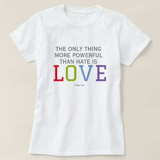 LOVE (両面プリント) - A MisterP Tシャツ (デザイン正面)