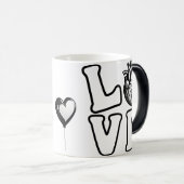 LOVE 人体解剖図 心臓 モーフィングマグカップ (正面右)