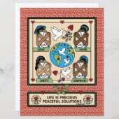 Love & 保護 1_Flat紙シート8.5"x11" (正面/裏面)