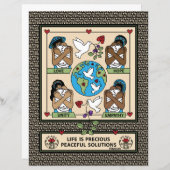 Love &  保護 2_8.5"x11"_紙シート (正面/裏面)