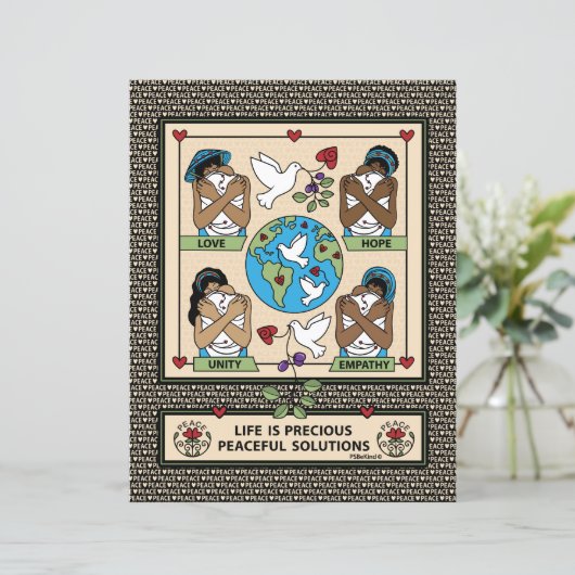 Love &  保護 2_8.5"x11"_紙シート (スタンド正面)