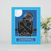Love & 保護 3_Flat紙シート8.5"x11" (スタンド正面)