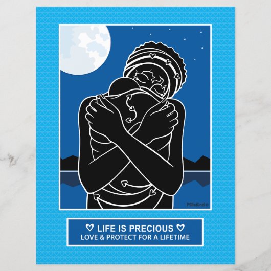 Love & 保護 3_Flat紙シート8.5"x11" (正面)