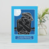 Love & 保護 4_5"x7"フラットカード 案内状 (スタンド正面)