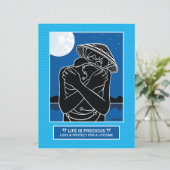 Love & 保護 4_Flat紙シート8.5"x11" (スタンド正面)