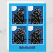 Love & 保護_Flat紙シート8.5"x11" (正面/裏面)