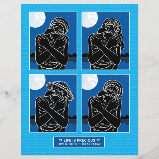 Love & 保護_Flat紙シート8.5"x11" (正面)