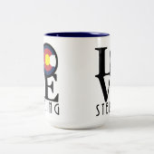 LOVE 優れた Colorado 15oz ツートーンマグカップ (中央)