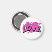 LOVE 小サイズ 3.2cm マグネット (正面/裏面)