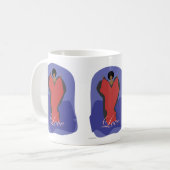 Love | 希望のメッセージ入りアートマグカップ コーヒーマグカップ (正面左)