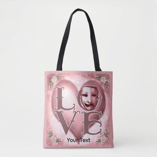 LOVE 役者マスク トートバッグ (正面)