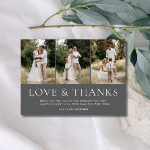 Love 感謝してい 3 Photo結婚's Thank You サンキューカード