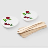 LOVE – 手絵を描バラハンドファン ハンドファン (組立なし)