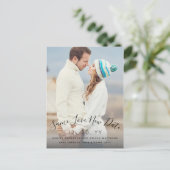 Love 救 New Date Script写真の結婚延期 ポストカード (スタンド正面)