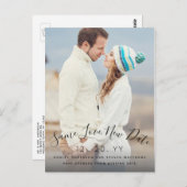 Love 救 New Date Script写真の結婚延期 ポストカード (正面/裏面)