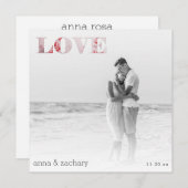 *~* LOVE 日本の Silk + RSVP - QR AR27結婚s 招待状 (正面/裏面)