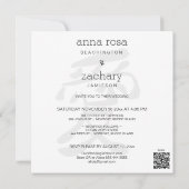 *~* LOVE 日本の Silk + RSVP - QR AR27結婚s 招待状 (裏面)