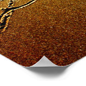 Love 書 in the Sand Poster ポスター (角)