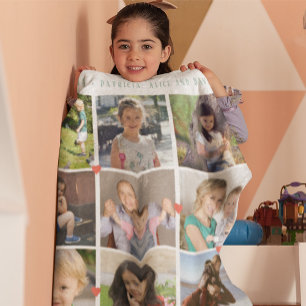 LOVE 最高の for GRAMONA 12家族写真コラージュ フリースブランケット