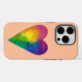 "LOVE"水彩ハート Case-Mate iPhoneケース (裏面 (横))