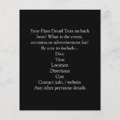 LOVE、白黒、赤のスケッチハート チラシ (裏面)