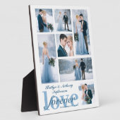 LOVE 結婚 FOREVERフォトコラージュカスタムカラー フォトプラーク (側面)