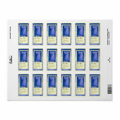 LOVE 結婚 PEACOCK，ブルークリーム ラベル (フルシート)