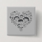 love 缶バッジ (正面)