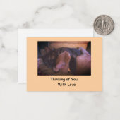 Love 考え Noteカードを持つユーザー ノートカード (正面/裏面インサイチュ)