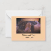 Love 考え Noteカードを持つユーザー ノートカード (正面)